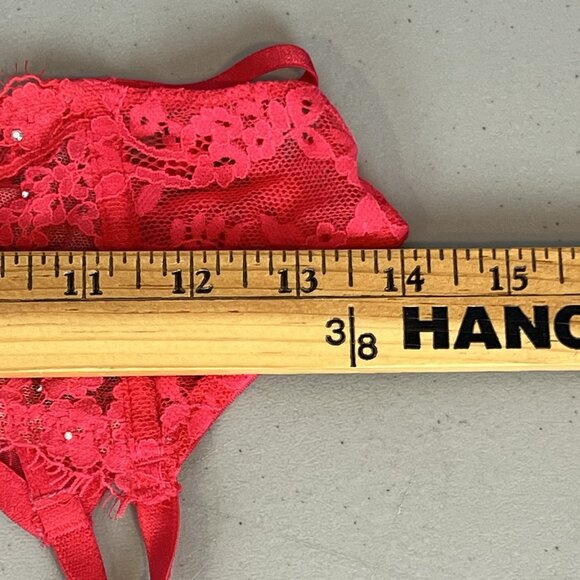 Victoria's Secret Red Lace Garter Belt with Zipper Size XS/S - Picture 11 of 16